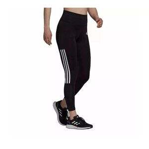 Adidas Leggings Womens S Black High-Rise 7/8 AEROREADY NWT 6007